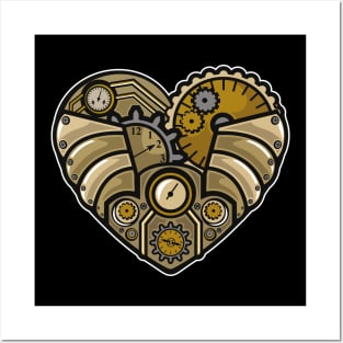 Steampunk Heart Posters and Art